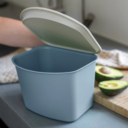 koziol BIBO 3L Waste Bin blue biopolypropylene