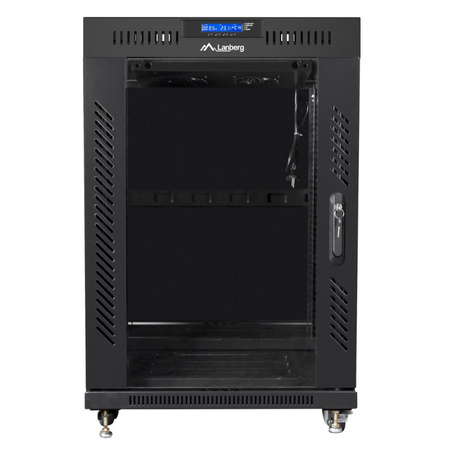 Szafa Rack Lanberg 19" 15U FF01-6615-12BL V2 z termostatem