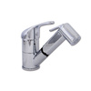 Mixer tap with hand shower and swivel spout