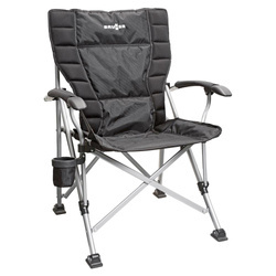 Brunner Raptor NG 2.0 krzesło składane czarne, nośność 120 kg - kemping i kamper