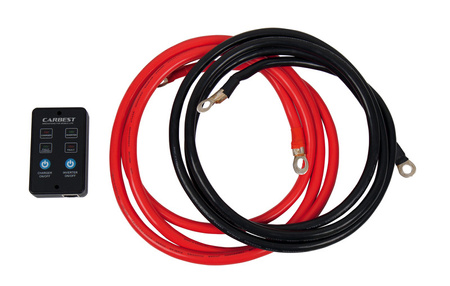 Falownik sinusoidalny 12V 230V 6000W zdalne sterowanie USB 2 gniazda