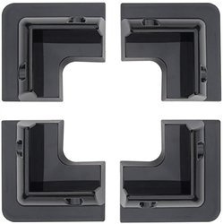 Solar Panel Mounting Brackets (4pcs) BLACK For RV Boat Caravan