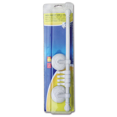 32 cm rod with hooks and suction cups