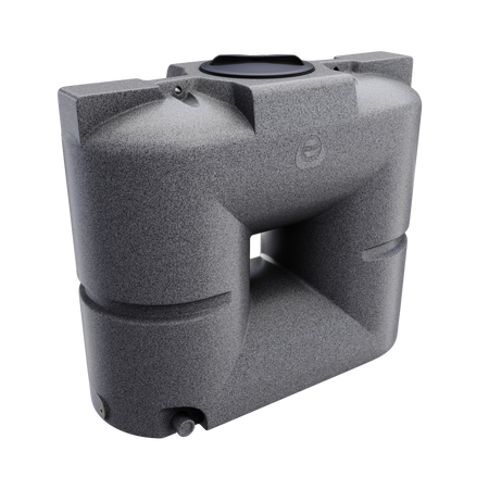 UHPLAST Zbiornik płaski B-1000 NEW 1000 l polietylen marmurowy - woda i deszczówka, przechodzi przez drzwi