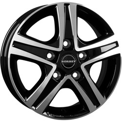 Borbet CWD 6x16" Fiat Ducato X250/X290 Otwór 118mm Czarny Polerowany