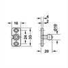 Brown push latch for doors
