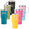 Stainless Steel Mug with Handle, 600 ml, pink