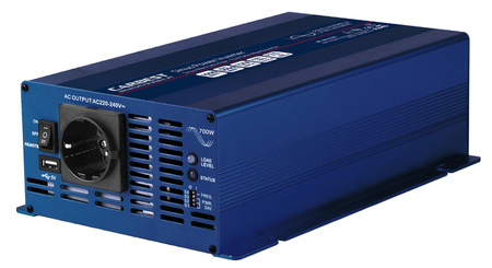 Falownik sinusoidalny 12V 230V 4500W zdalne sterowanie USB 2 gniazda