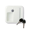 External handle 1090 white with keys
