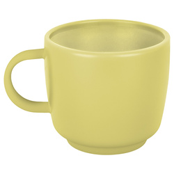Kubek do cappuccino żółty 9cm Rezylina