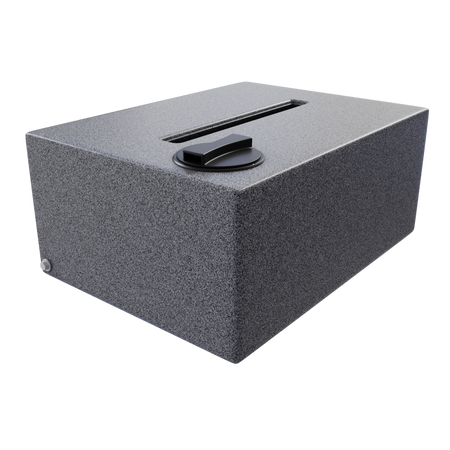 Prostokątny poziomy pojemnik do kampera 150 l UHPLAST marmurowy