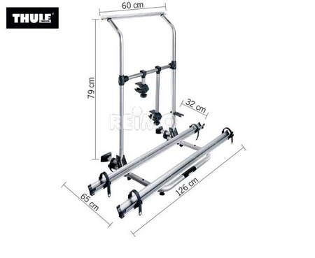 Aluminiowy tylny bagażnik Omni-Bike Sport G2 W150 Hobby Caravan na 2 rowery