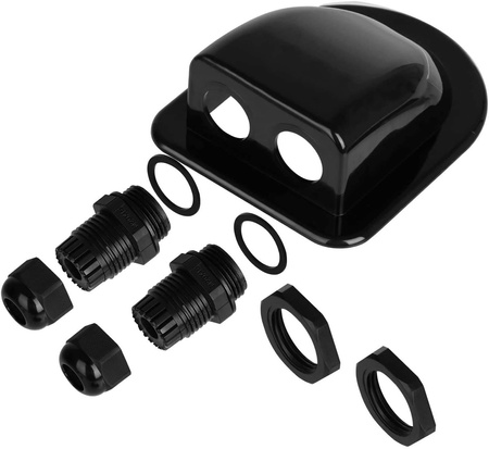 Solar Panel Mounting Brackets (7pcs) BLACK For RV Boat Caravan