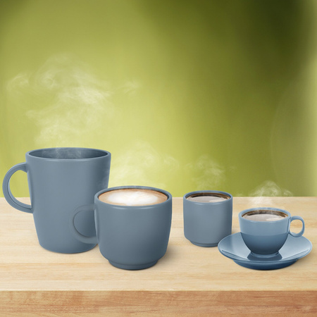 Kubek do cappuccino niebieski 9cm Rezylina