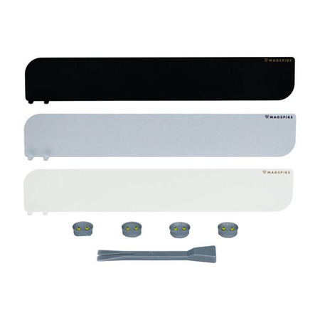 Base Plate with Magnet MagSpike Set L+ with Integrated Hooks, white