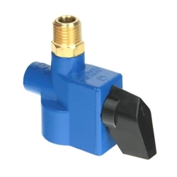 Adapter for forklift gas bottles 22 mm Click-On to 1/4" 18NPT
