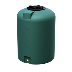 Cylindryczny pionowy pojemnik 100 l UHPLAST zielony