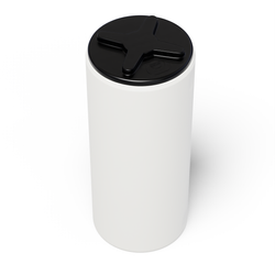 Cylindryczny pionowy pojemnik 105 l UHPLAST biały
