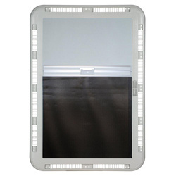 Rama wewnętrzna w komplecie z elementami dodatkowymi (roleta + kratka wentylacyjna)