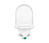 Composting toilet insert (white) & plastic seat TROBOLO