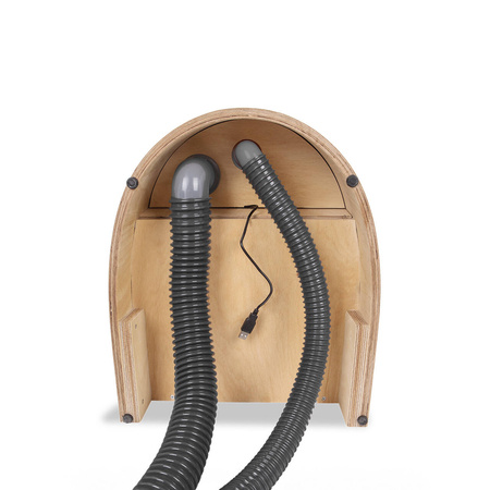 TROBOLO TinyBlœm - wooden separating toilet with external urine drain and integrated exhaust