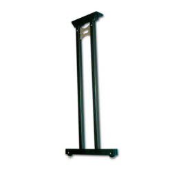 Double folding table leg with castors