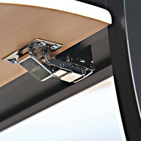 90°-damped flap hinge