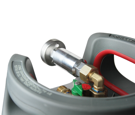 GasBank 3/4UNF to Dish LPG Adapter Integrated Filter