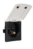 ABL city water connection with pressure reducer and magnetic flap, white 130 x 145 mm - motorhome and caravan