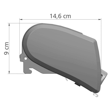 Markiza 4 m, Omnistor 6300 marki Thule, biała/mystic grey