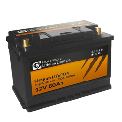 Akumulator LIONTRON LiFePO4 12.8V 80Ah LX Smart High Current z Bluetooth