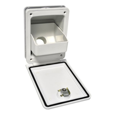 Wlew wody CKW z wbudowanym lejkiem i zamkiem szyjka ø40 m