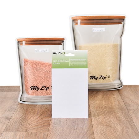 MyZip White Bag Labels 15g