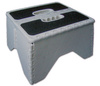 Folding step grey
