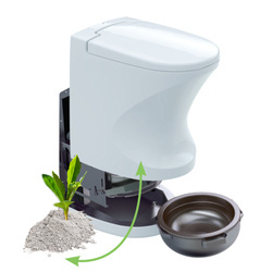 Cinderella Travel Diesel incineration toilet - waterless, runs on diesel from the vehicle tank, 12 V, for motorhomes and boats
