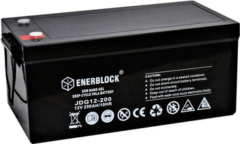 200AH Battery JDG-AGM-GEL Hybrid ENERBLOCK 12V