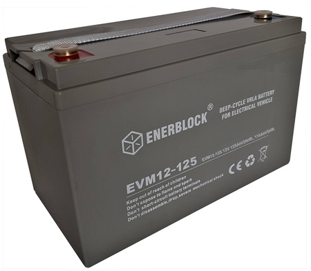 Akumulator kwasowo-ołowiowy ENERBLOCK AGM E-Vehicle 12V, 125AH Seria EVM