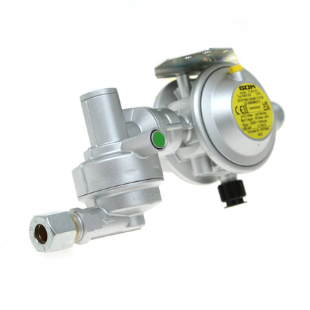 GOK Reduktor Caramatic DriveOne CS 30 mbar 1,5 kg/h poziomy - jedna butla, ogrzewanie w czasie jazdy