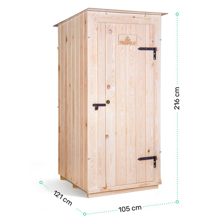 TROBOLO KersaBœm - wooden cabin with composting toilet with 300 l composter