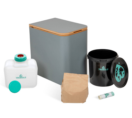 Toaleta kompostująca stacjonarna TROBOLO SilvaBlœm (szara)