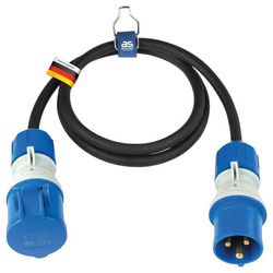CEE Extension Cable, 1,5 m black
