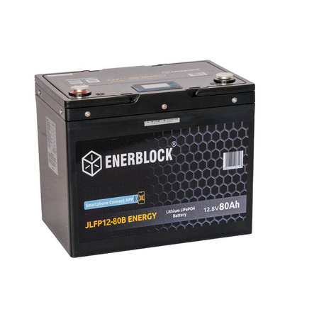 80AH Battery LITHIUM ENERGY LiFePO4 ENERBLOCK 12.8V