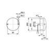 LED indicator light Ø 95 mm