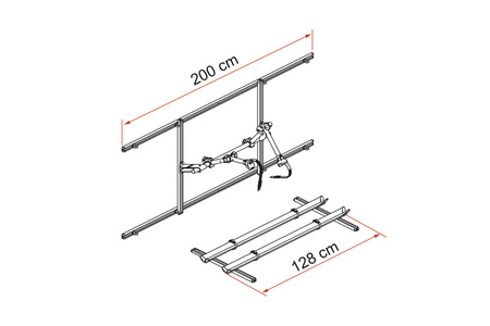 Fiamma Carry-Bike Garage Pack Plus - stojak na 2-3 rowery z organizerami do garażu kampera
