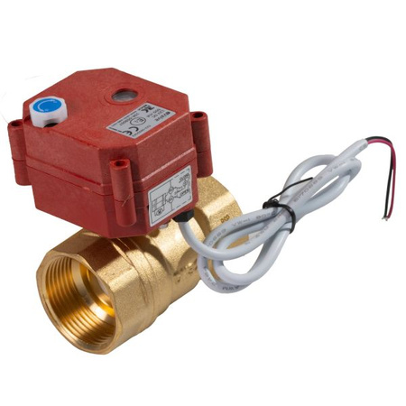 Zawór kulowy elektryczny 12V do wody Reich z siłownikiem