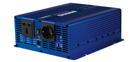 Falownik sinusoidalny 12V 230V 4500W zdalne sterowanie USB 2 gniazda