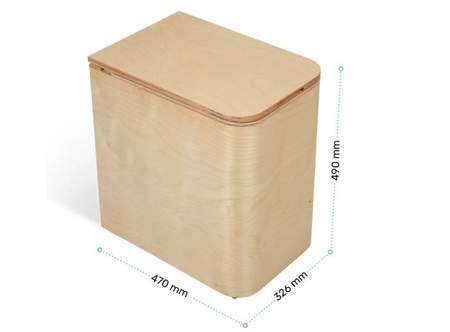 TROBOLO SilvaBlœm - wooden composting toilet with urine separation, natural wood
