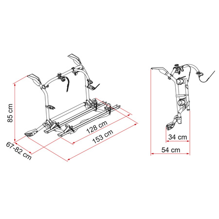 Bicycle carrier Carry-Bike VW T6 Pro Deep Black