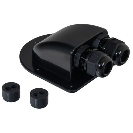 Przepust dachowy solarny Caratec wodoszczelny ASA do paneli PV czarny