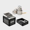 BOXIO COOK MAX+ - cooking set: gas stove, cookware, tableware and cutlery for 4